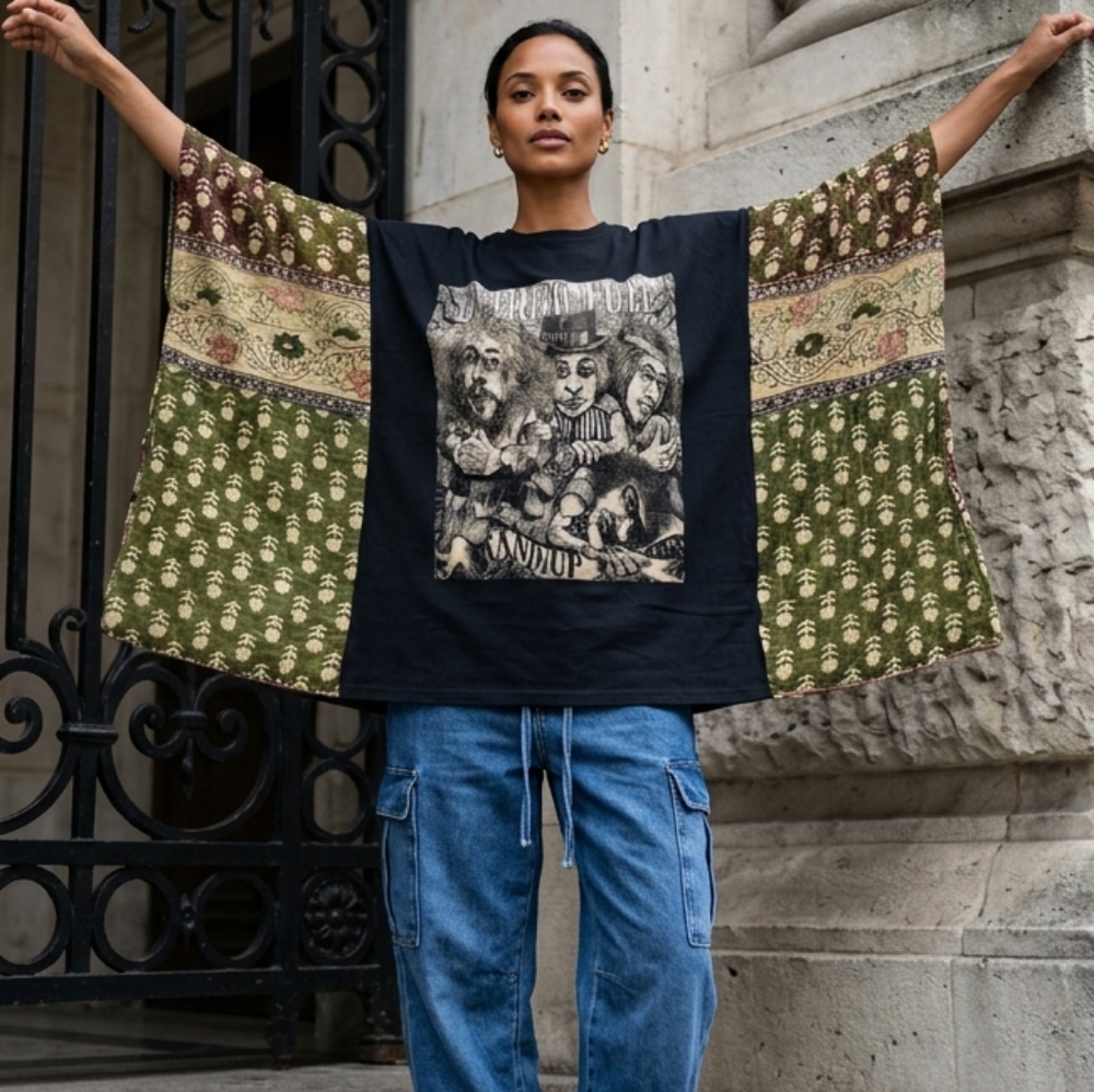 OOAK WOMENS JETHRO TULL KANYHA TOP SM-3X